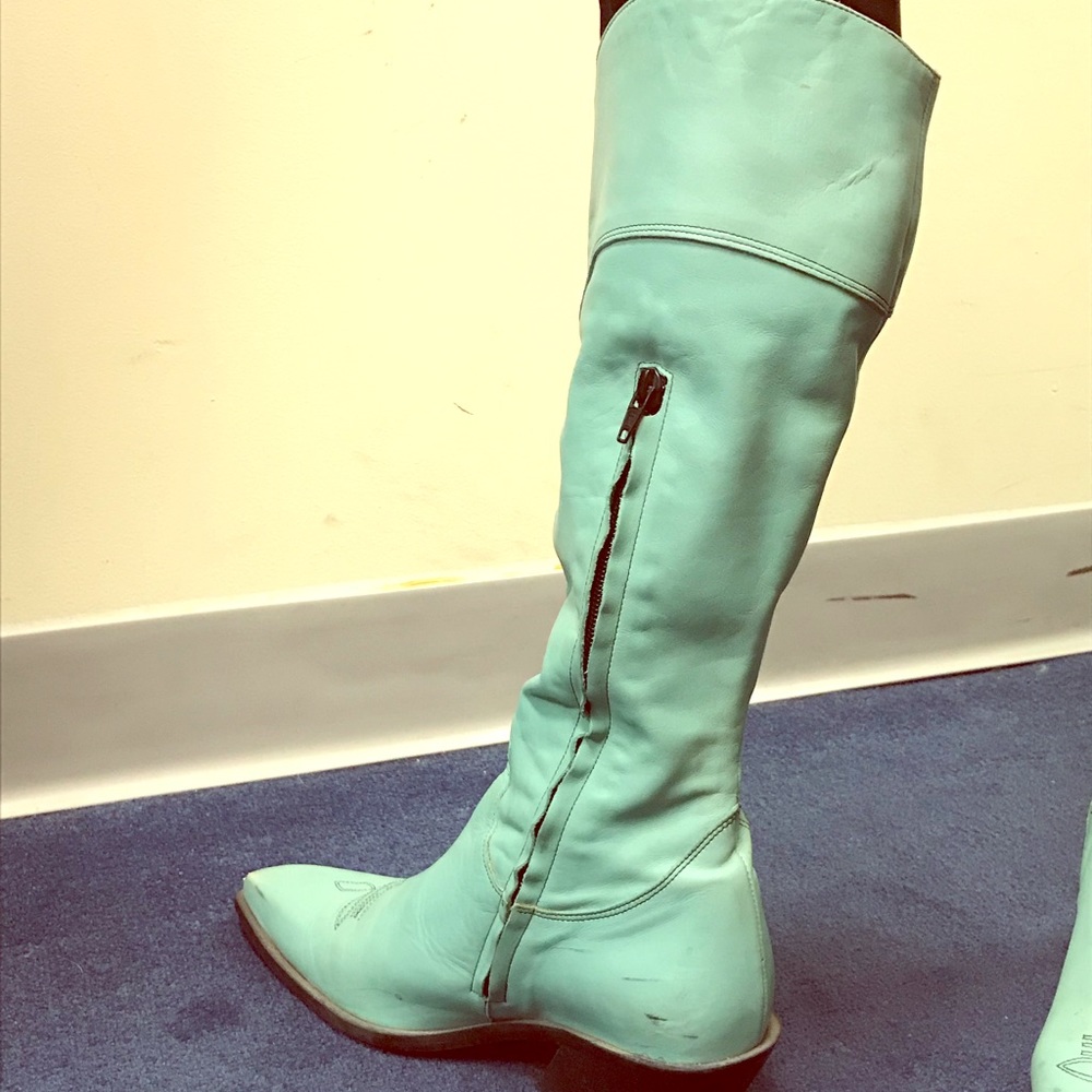 John Fluevog vintage leather cowboy boots